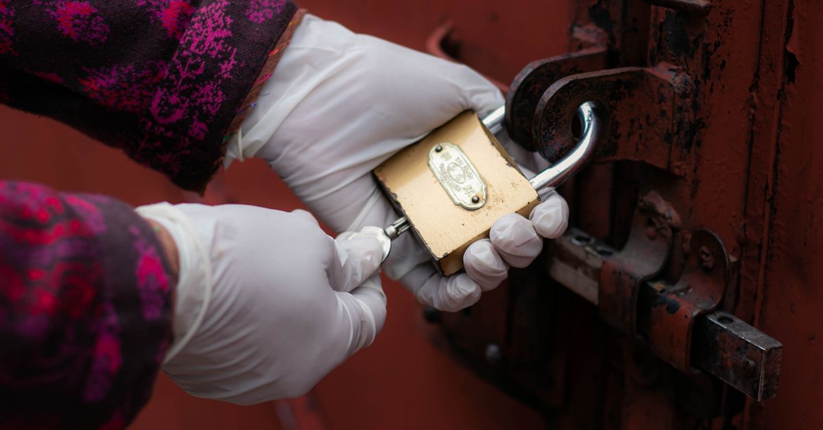 locksmith unlocking front door — Old Bridge Locksmiths